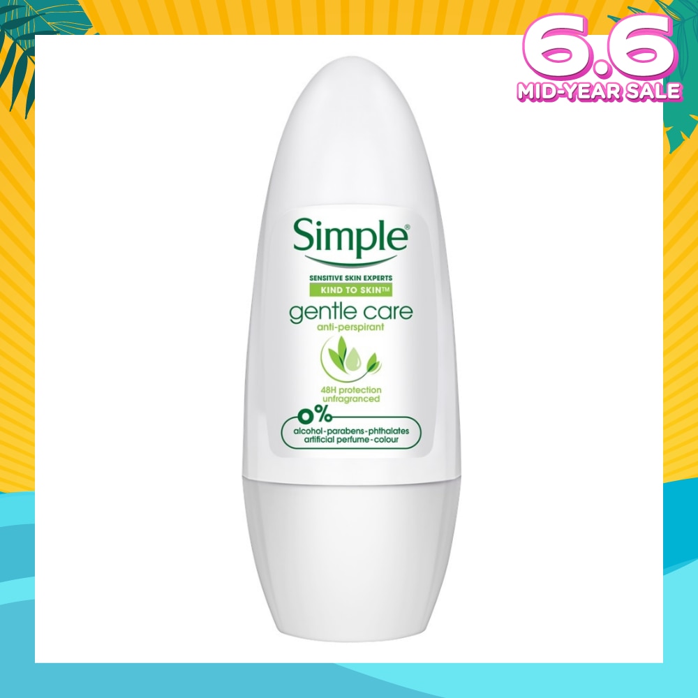 Gentle Care Anti-Perspirant Deodorant Roll-On (Unfragranced) 45ml