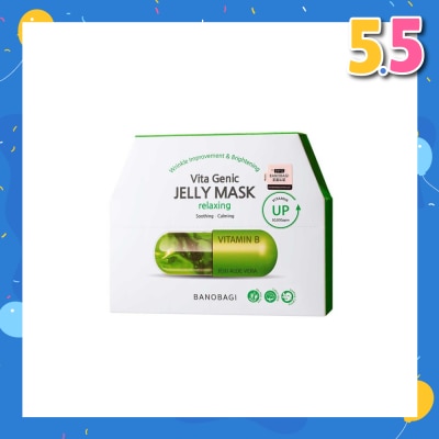 BANOBAGI Vita Genic Jelly Texture Mask (Liposome Stabilized Vitamin Aloe Extract Soothe Calm Skin Relaxing) 10s
