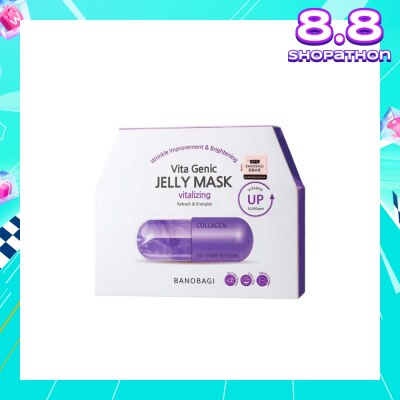 BANOBAGI Vita Genic Jelly Texture Mask (Liposome Stabilized Vitamin Jeju Cherry Blossom Extract Vitalizing) 10s