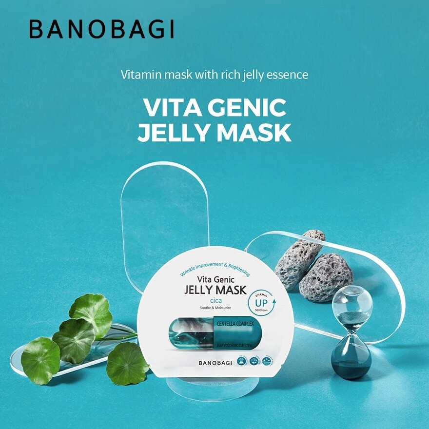 Vita Genic Jelly Texture Mask (Liposome Stabilized Vitamin Jeju Volcanic Ash Centelle Complex Cica) 10s