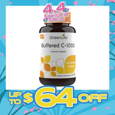 GREENLIFE - Buffered C-1000 Dietary Supplement Acid Ressistant Capsule 60s
