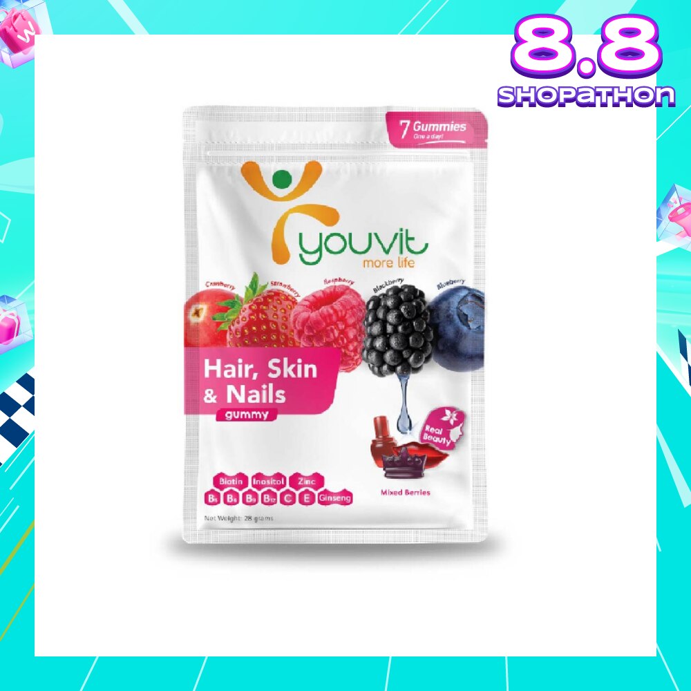 Hair, Skin & Nails Mix Berry Gummy 7s (Expiry: Feb`2026)