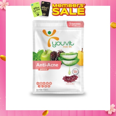 YOUVIT Anti-Acne Mulberry Mint Gummy (Natural Ingredients & For Everyday) 7s