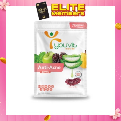 YOUVIT Anti-Acne Mulberry Mint Gummy (Natural Ingredients & For Everyday) 7s