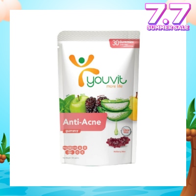 YOUVIT Anti-Acne Mulberry Mint Gummy Anti-Acne Mulberry Mint Gummy (Natural Ingredients & For Everyday) 30s