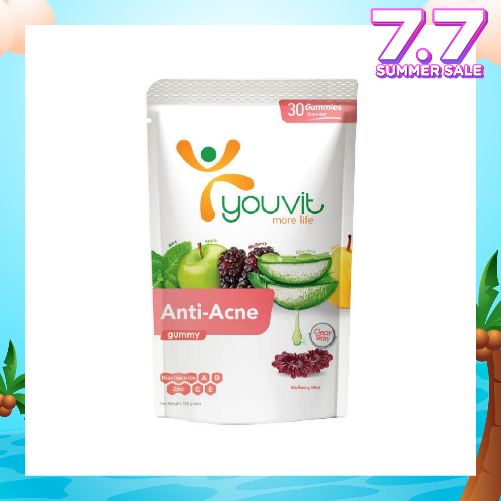 Anti-Acne Mulberry Mint Gummy Anti-Acne Mulberry Mint Gummy (Natural Ingredients & For Everyday) 30s