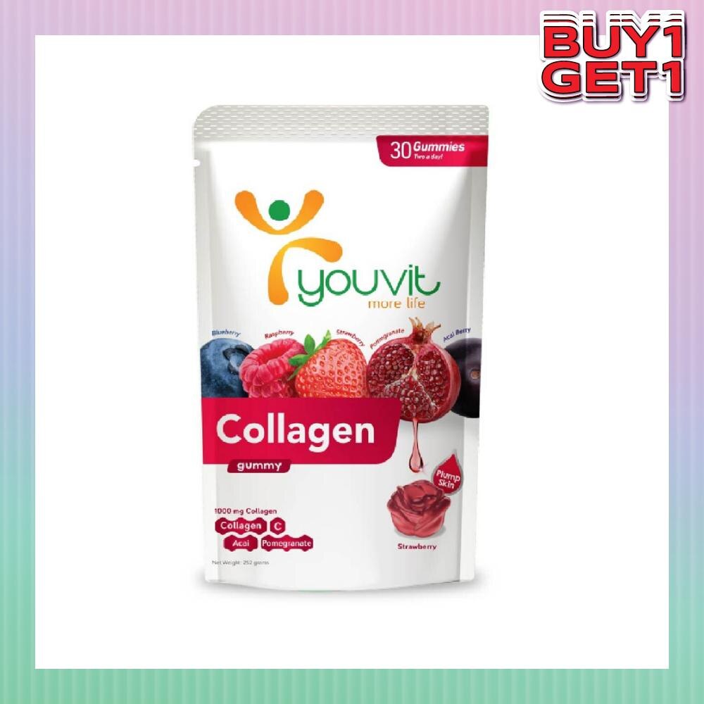 Collagen Strawberry Gummy (Natural Ingredients & For Everyday) 30s