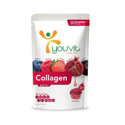 YOUVIT Collagen Strawberry Gummy (Natural Ingredients & For Everyday) 30s