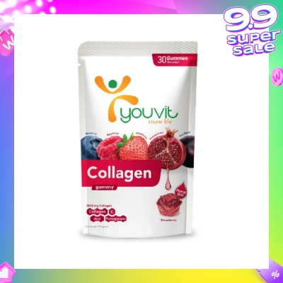 YOUVIT Collagen Strawberry Gummy (Natural Ingredients & For Everyday) 30s