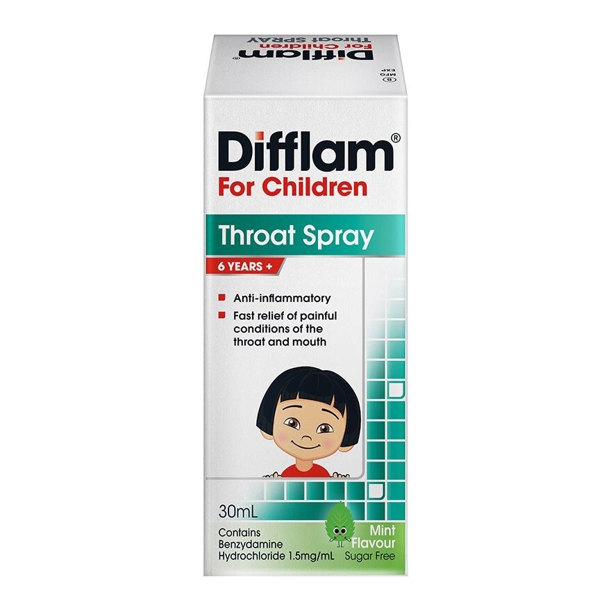 Throat Spray for Children (Fast Relief for Painful & Swollen Throat & Mouth Conditions) 30ml