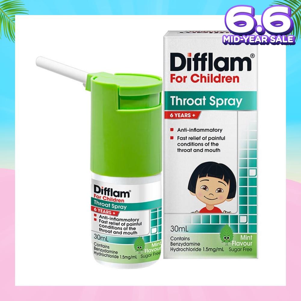 Throat Spray for Children (Fast Relief for Painful & Swollen Throat & Mouth Conditions) 30ml