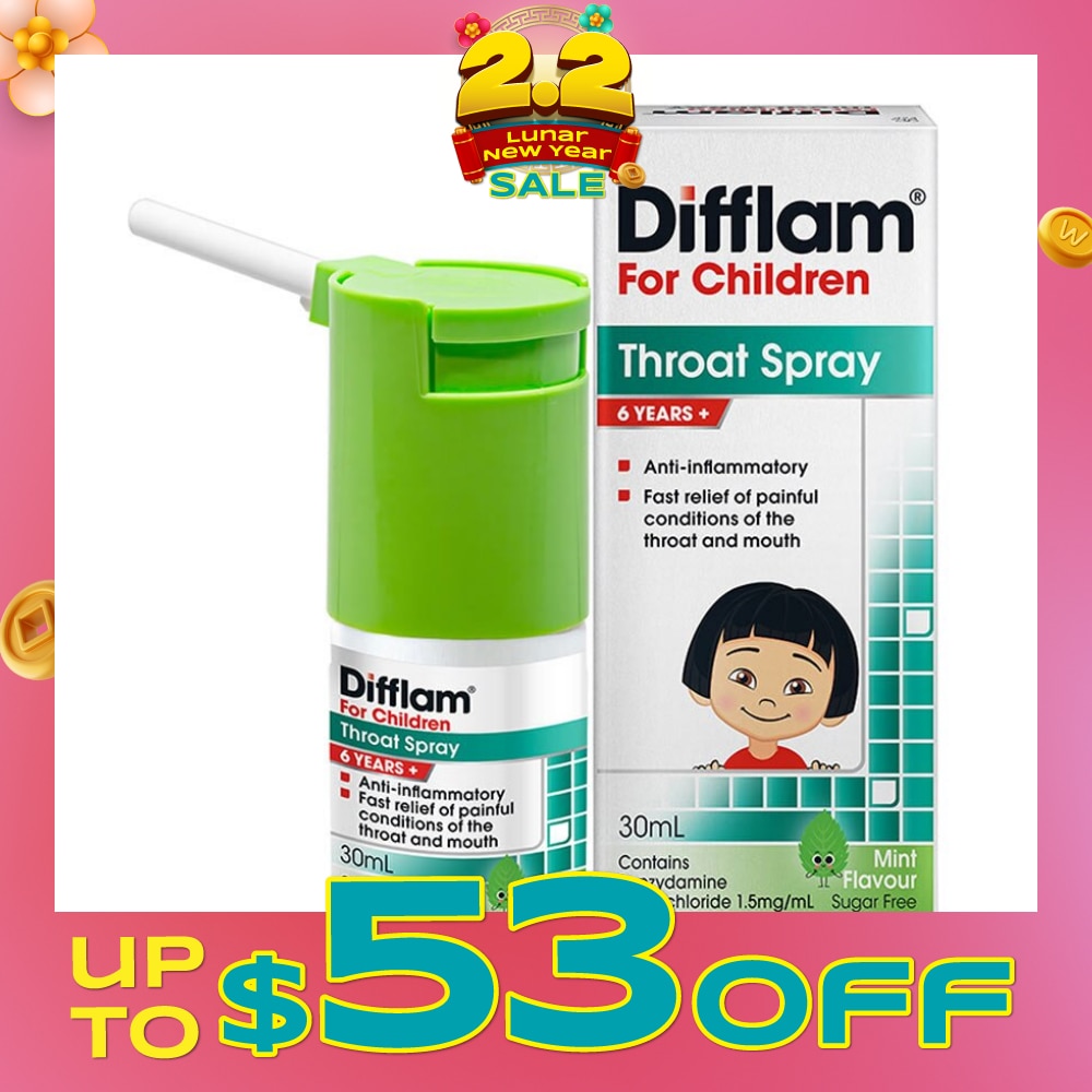 Throat Spray for Children (Fast Relief for Painful & Swollen Throat & Mouth Conditions) 30ml (Expiry: Jul`2026)
