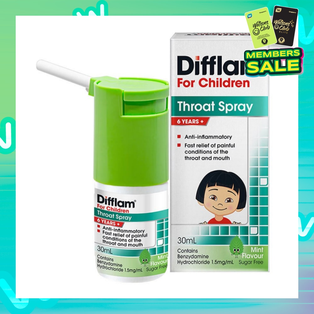 Throat Spray for Children (Fast Relief for Painful & Swollen Throat & Mouth Conditions) 30ml