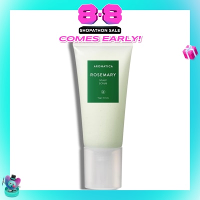 AROMATICA - Rosemary Scalp Scrub (Strengthen Hair Root + Purify Scalp) 165g