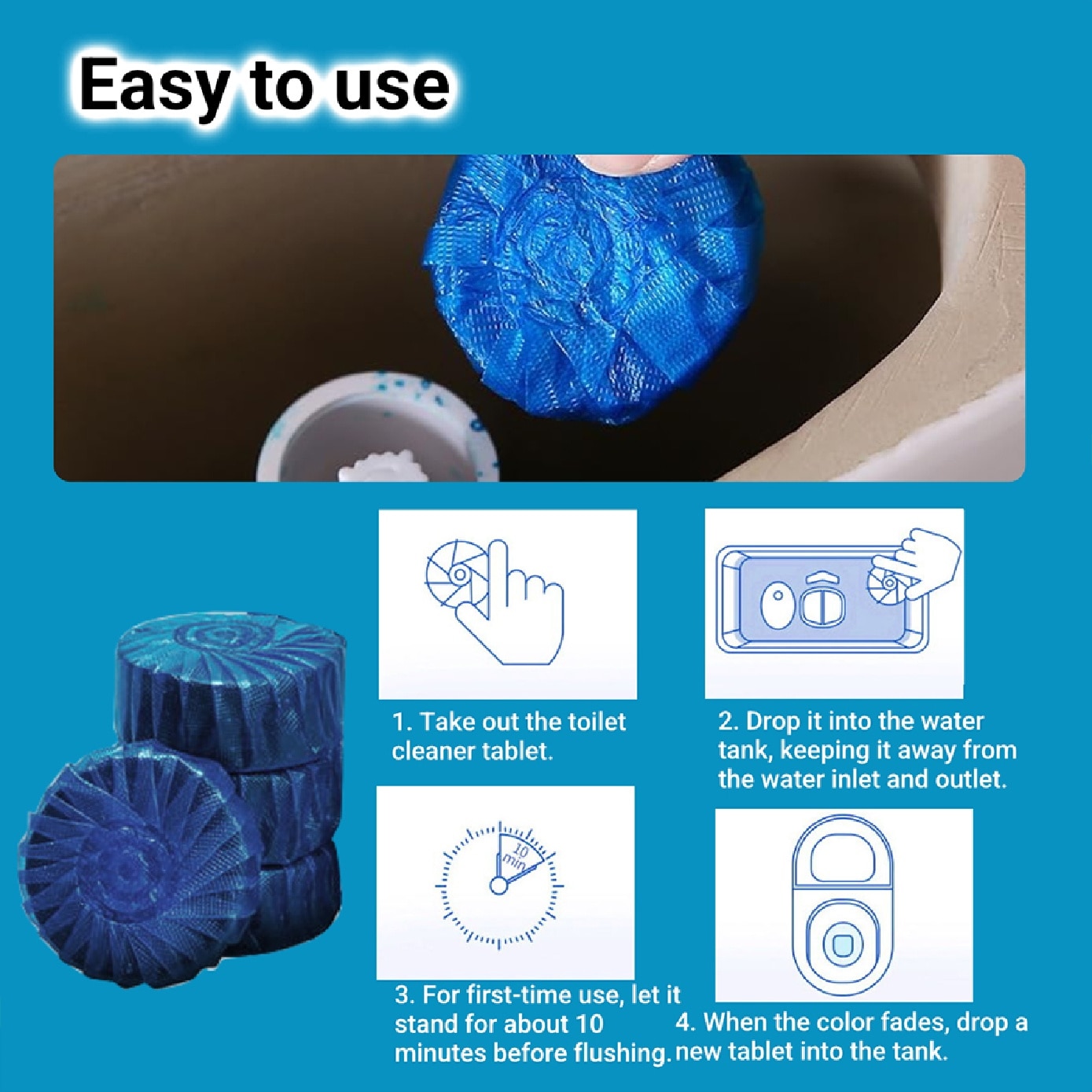 Lavender Automatic Toilet Bowl Cleaner 5s x 2