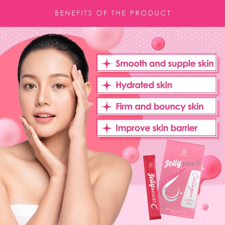 Kinohimitsu JellyBoost Collagen  (Smooth and supple skin, Hydrated skin, Firm and bouncy skin,Improve skin barrier)