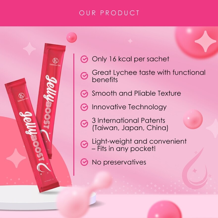 Kinohimitsu JellyBoost Collagen  (Smooth and supple skin, Hydrated skin, Firm and bouncy skin,Improve skin barrier)