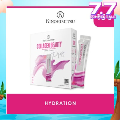KINOHIMITSU Collagen Beauty Supplement Sachet (Plump & Supple Skin + Hydrate Skin + Anti-Ageing) 25g x 15s