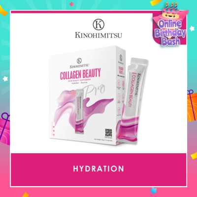 KINOHIMITSU Collagen Beauty Supplement Sachet (Plump & Supple Skin + Hydrate Skin + Anti-Ageing) 25g x 15s