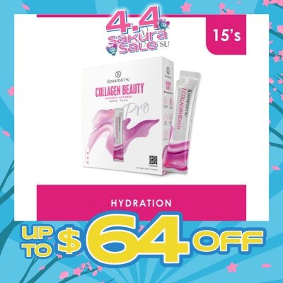 KINOHIMITSU - Collagen Beauty Supplement Sachet (Plump & Supple Skin + Hydrate Skin + Anti-Ageing) 25g x 15s