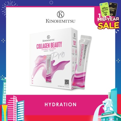 KINOHIMITSU Collagen Beauty Supplement Sachet (Plump & Supple Skin + Hydrate Skin + Anti-Ageing) 25g x 15s