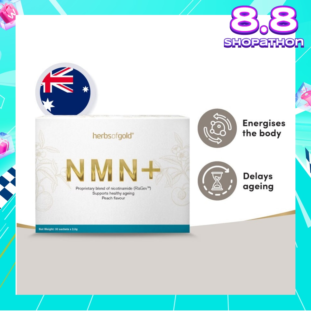 NMN+ Sachet Peach 2g (Support Healthy Ageing + Boosts Antioxidant Defence) 30s