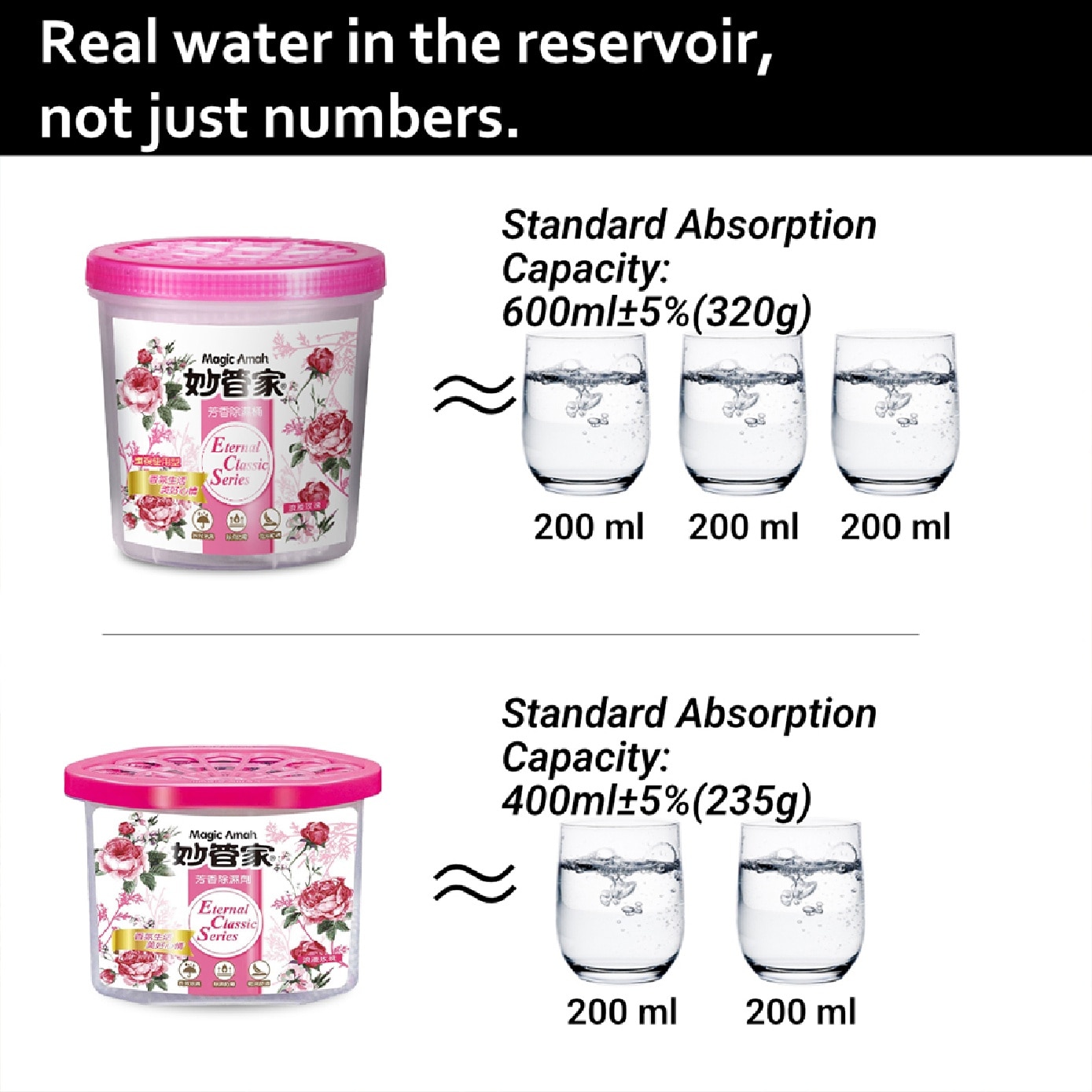 Rose Scented Moisture Absorber 235g x 4s