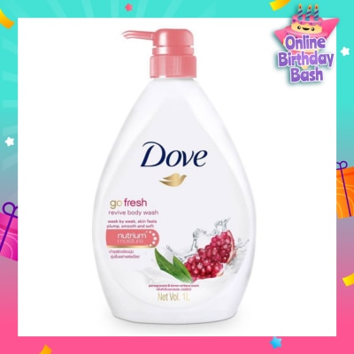 DOVE Dove Go Fresh Pomegranate & Lemon Verbena Scent Revive Bodywash 1L