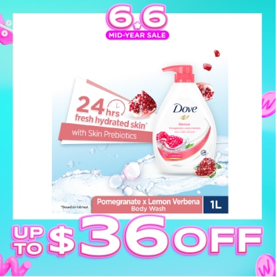 DOVE - Go Fresh Pomegranate & Lemon Verbena Scent Revive Bodywash 1L