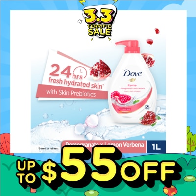 DOVE Dove Go Fresh Pomegranate & Lemon Verbena Scent Revive Bodywash 1L