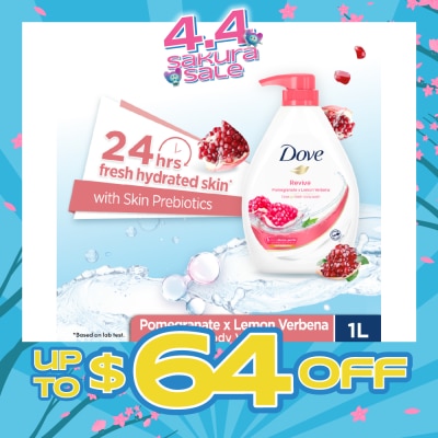 DOVE - Dove Go Fresh Pomegranate & Lemon Verbena Scent Revive Bodywash 1L