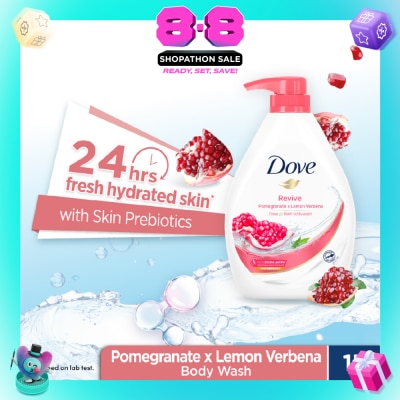 DOVE - Go Fresh Pomegranate & Lemon Verbena Scent Revive Bodywash 1L