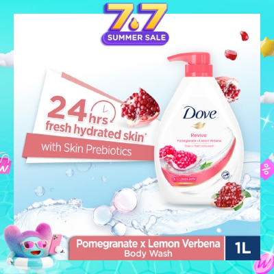 DOVE - Go Fresh Pomegranate & Lemon Verbena Scent Revive Bodywash 1L