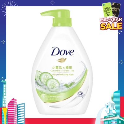 DOVE Dove Go Fresh Cucumber + Green Tea Hydration Body Wash 1L