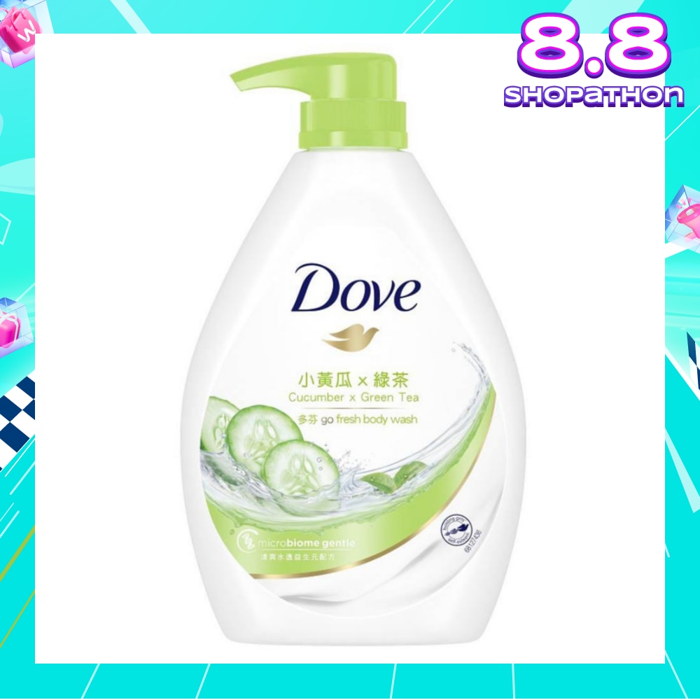 Dove Go Fresh Cucumber + Green Tea Hydration Body Wash 1L