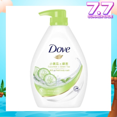 DOVE Dove Go Fresh Cucumber + Green Tea Hydration Body Wash 1L