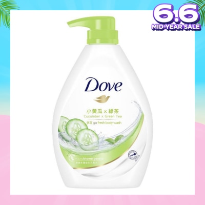 DOVE Dove Go Fresh Cucumber + Green Tea Hydration Body Wash 1L
