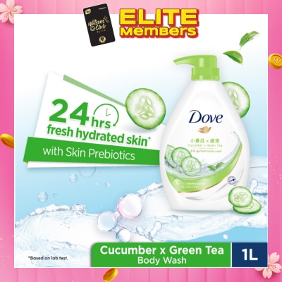 DOVE Dove Go Fresh Cucumber + Green Tea Hydration Body Wash 1L