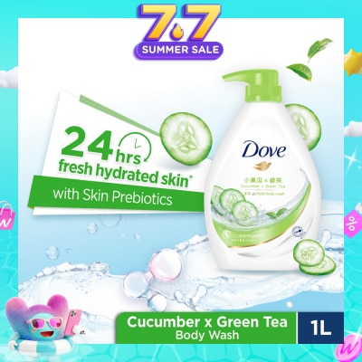 DOVE - Go Fresh Cucumber + Green Tea Hydration Body Wash 1L