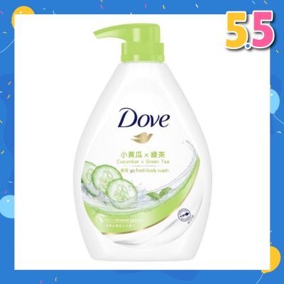DOVE Dove Go Fresh Cucumber + Green Tea Hydration Body Wash 1L