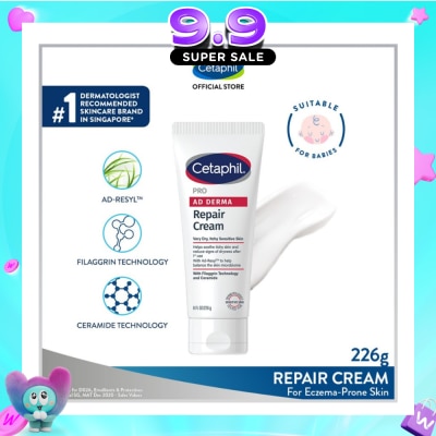 CETAPHIL - PRO AD Derma Repair Cream (For Dry + Itchy Sensitive Skin) 227g image