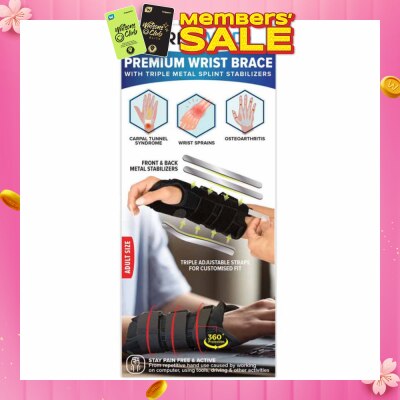 AIRFIT MEDI Premium Wrist Brace With Triple Metal Splint Stabilizer (Adult Size) 1s
