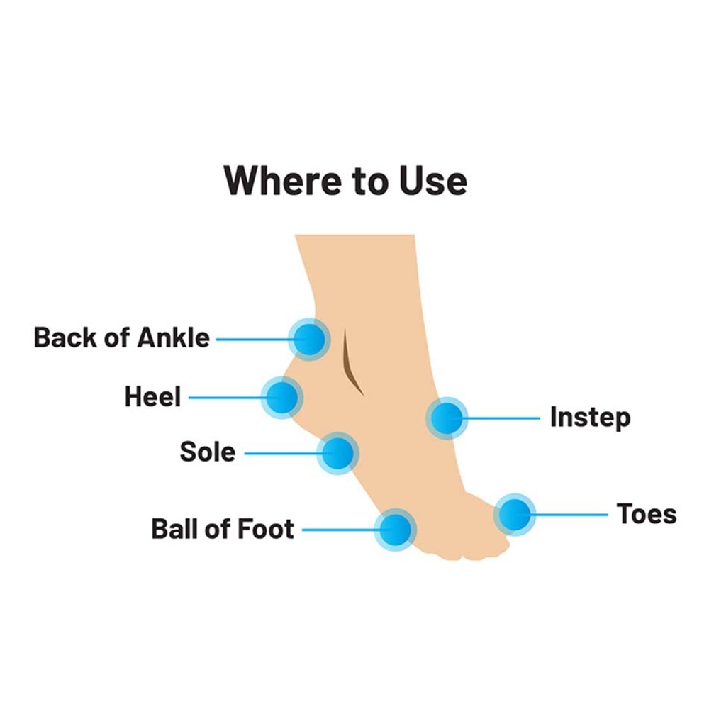 Easy Glide-On-Stick Anti Friction Balm Foot Unscrented 1s