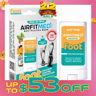 AF MEDI Easy Glide-On-Stick Anti Friction Balm Foot Unscrented 1s