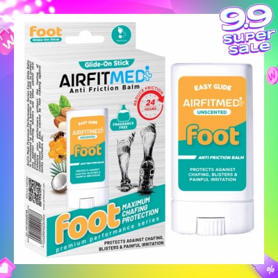 AIRFIT MEDI Easy Glide-On-Stick Anti Friction Balm Foot Unscrented 1s