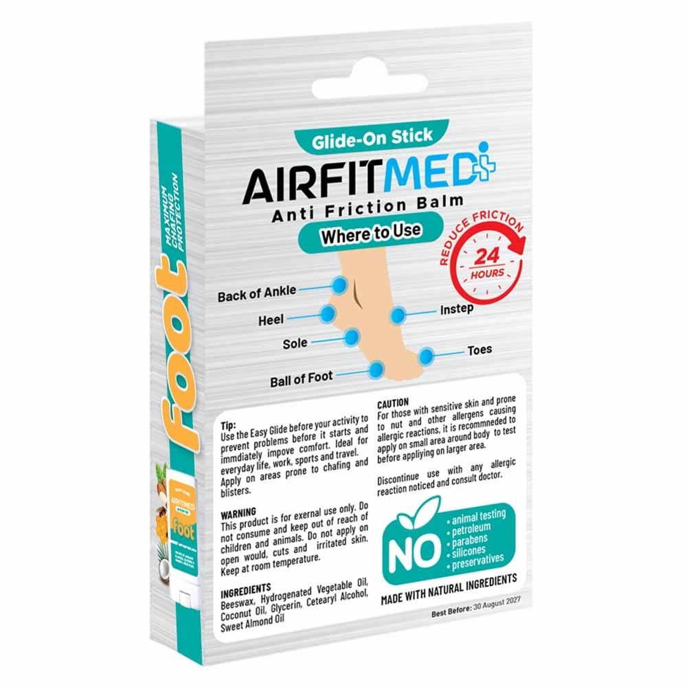 Easy Glide-On-Stick Anti Friction Balm Foot Unscrented 1s