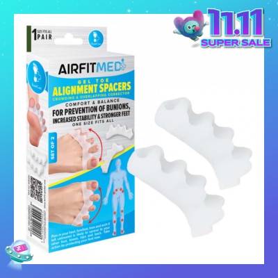 AIRFIT MEDI Gel Toe Alignment Spacers Crowding & Overlapping Corrector Pair 1s