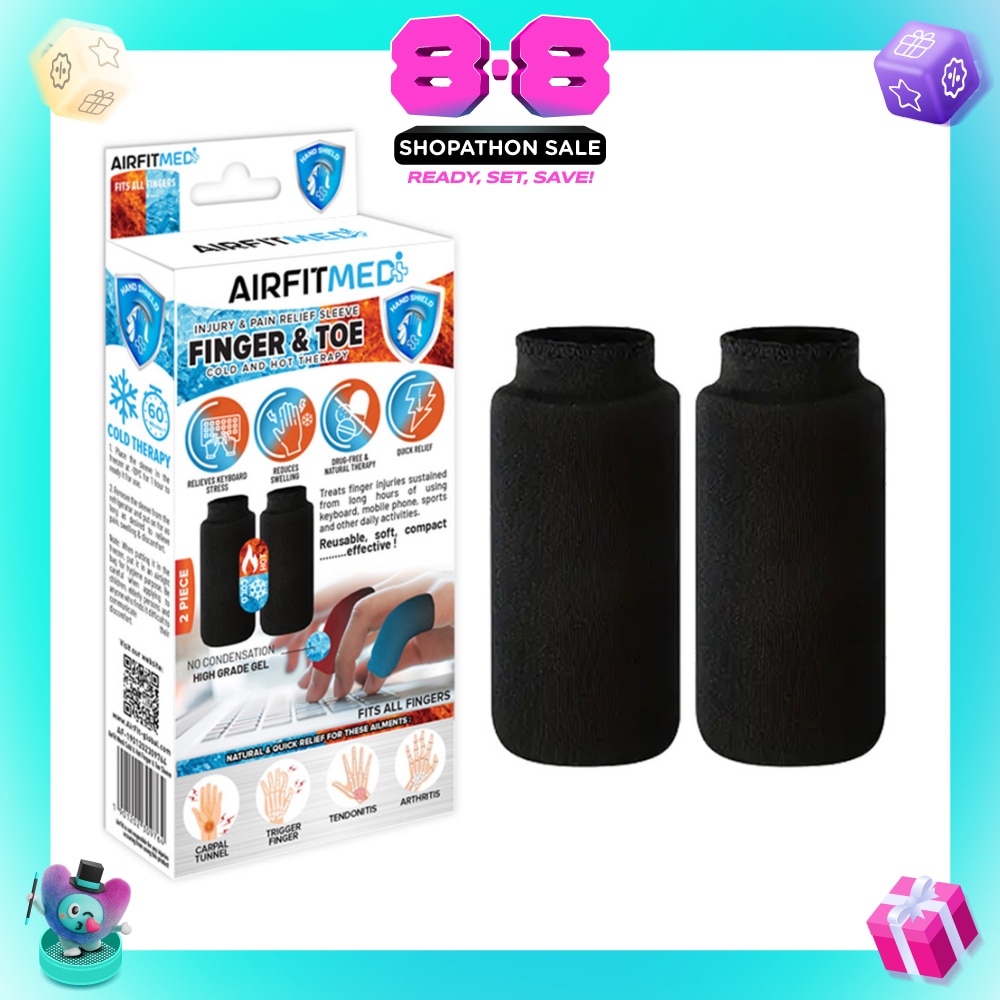 Cold & Hot Therapy Finger & Toe Injury & Pain Relief Sleeve 2s