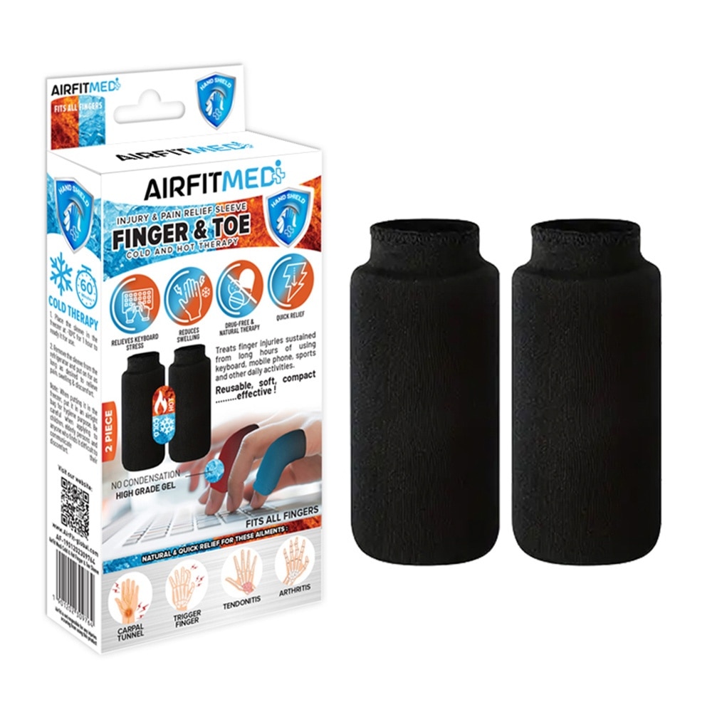 Cold & Hot Therapy Finger & Toe Injury & Pain Relief Sleeve 2s