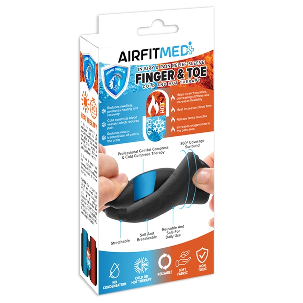 Cold & Hot Therapy Finger & Toe Injury & Pain Relief Sleeve 2s